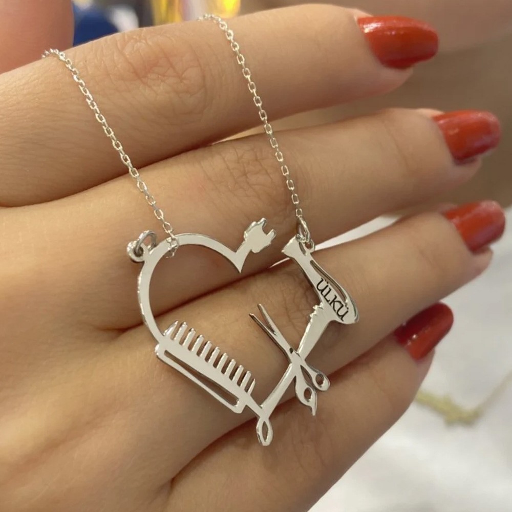 Personalized Necklace/Ring For Barber