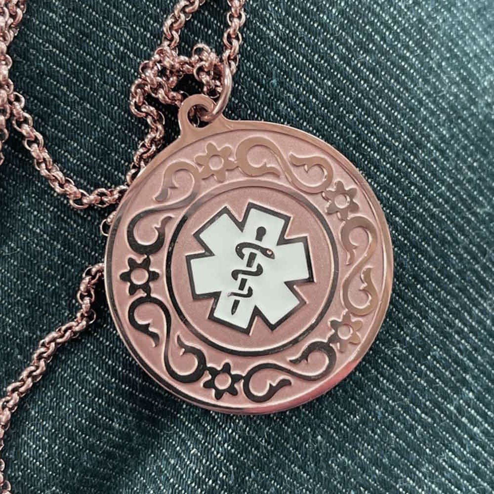 medical pendant necklace