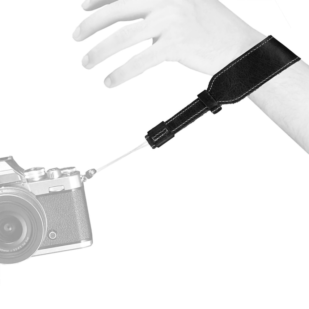 Custom Top Grain Leather Camera Wrist Strap, Leather Adjustable Camera