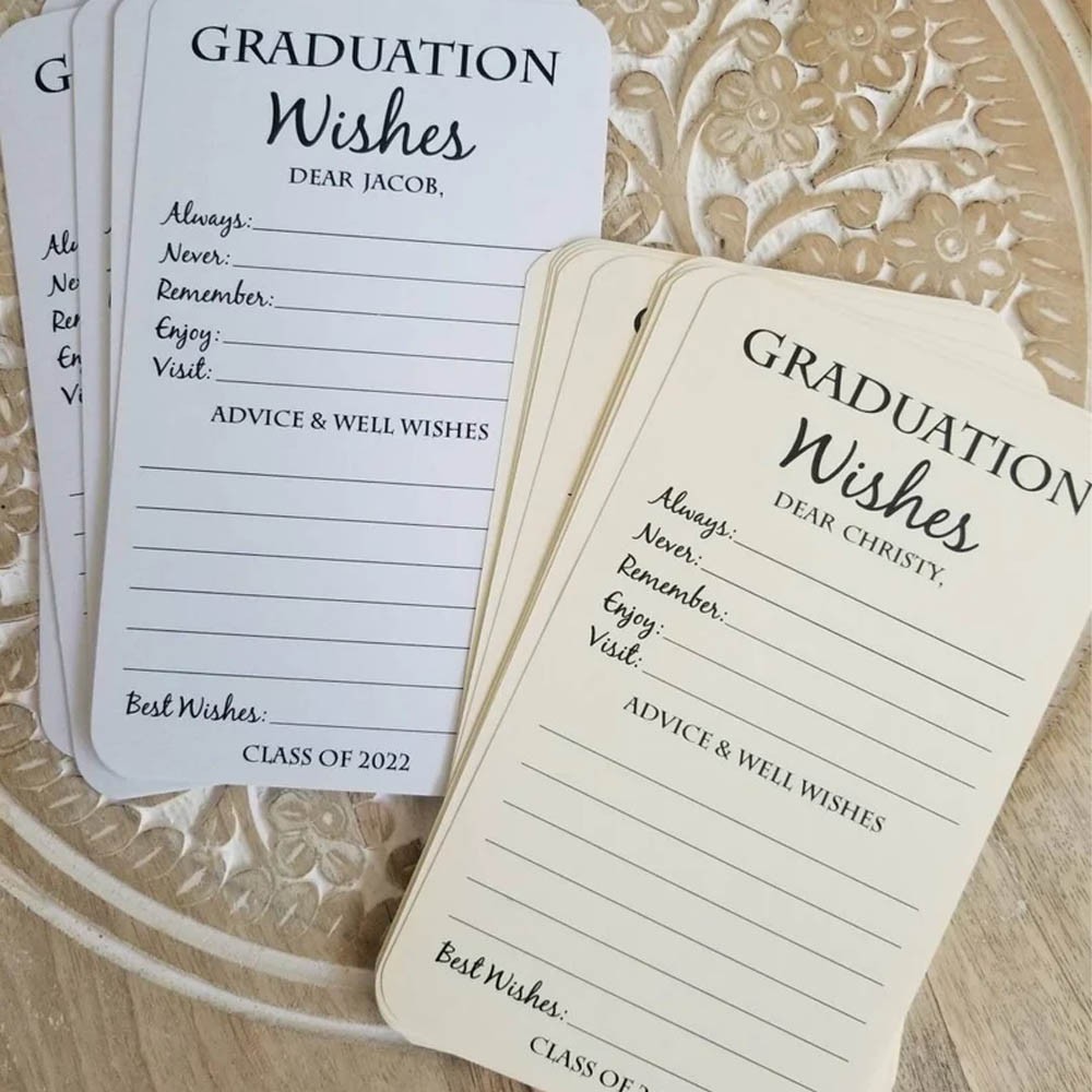 (Set of 15pcs)Graduation Wishes Cards, Advice Cards for Graduation Party, Graduation Party Decorations, Graduation Gift, Graduation Advice