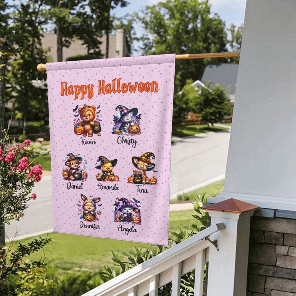 halloween garden flag