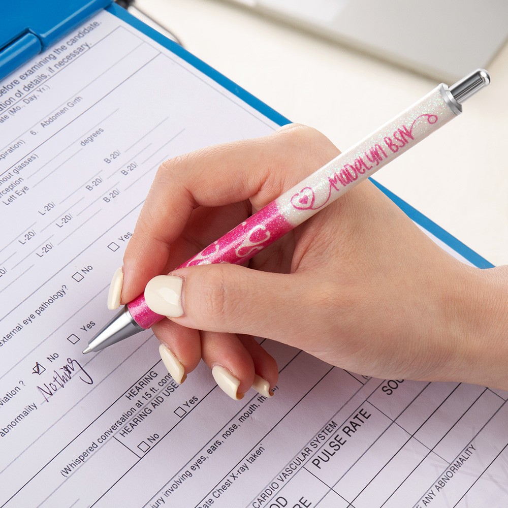 Stylos à paillettes pour infirmières