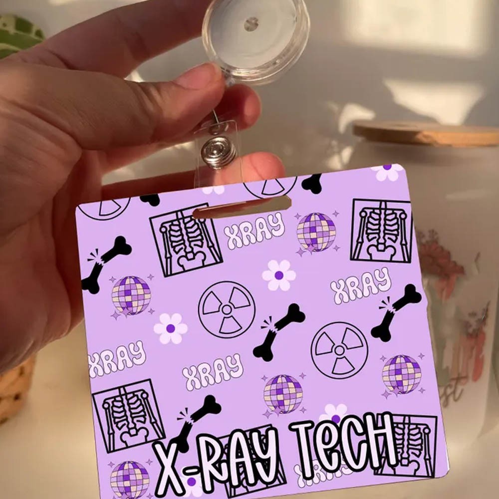 Xray Badge Buddy Gift for X-Ray Technologist Badge Holder Radiology Department Rad Tech Week Appreciation Xray Student Badge Buddy