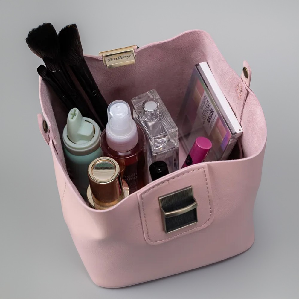 monogram make up bag