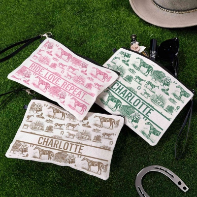 With wrist strap