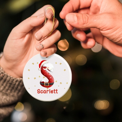 christmas santa ornament