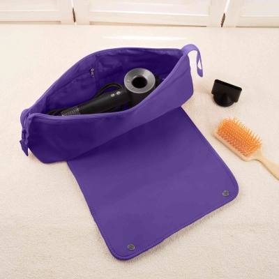 Custom Birth flower Hair Tools Travel Bag and Heat Resistant Mat