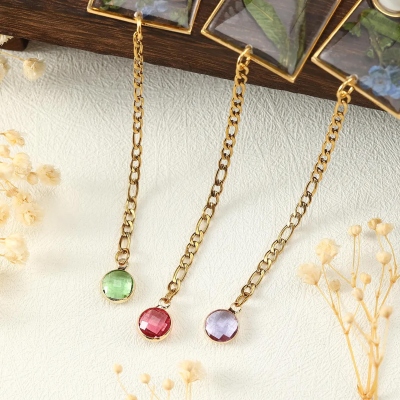 Personalized Photo Pressed Flower Bookmark with Birthstone, Memorial Floral Bookmark, Reading Accessory, Birthday Gift for Book Lovers/Bookworms