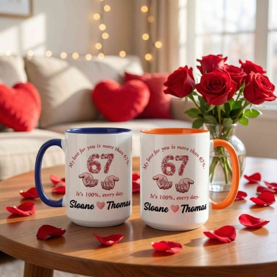 mug with color inside