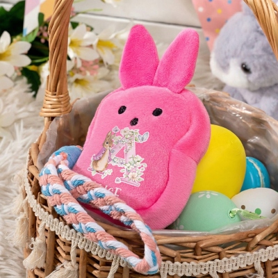 Schlüsselanhänger mit Hasen-Münzgeldbörse