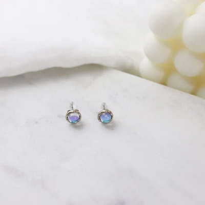 Titanmånstensörhängen, Vintage örhängen som inte mattas av, Vattentäta titanörhängen i implantatkvalitet, Eleganta smycken för kvinnor, Present till henne