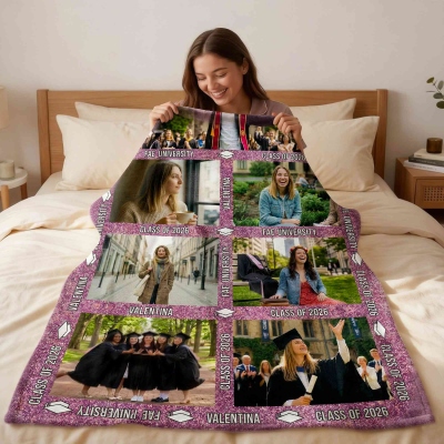 Graduation Sherpa  Blanket