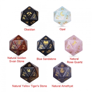 Engraved D20 Dice for DND Games