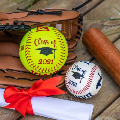 2021 Graduation Personalized Embroidered Baseball/Softball