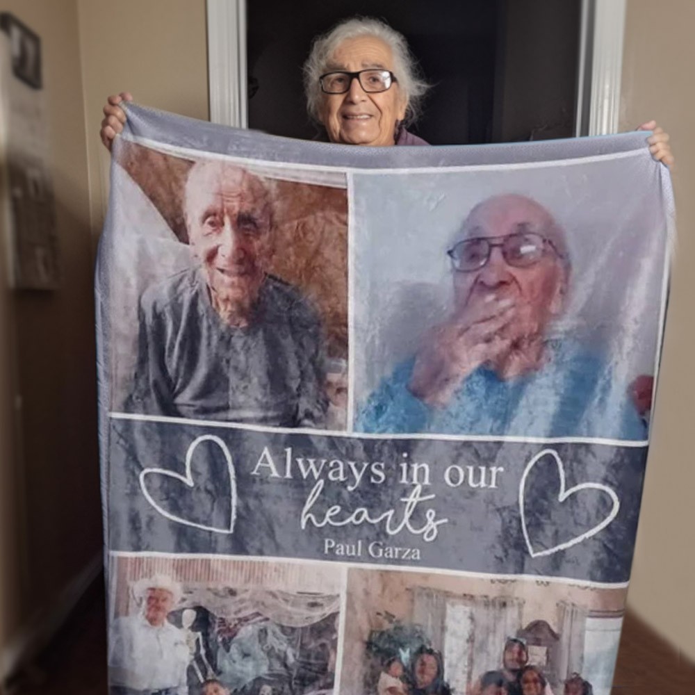 Personalized Memorial Throw Blanket