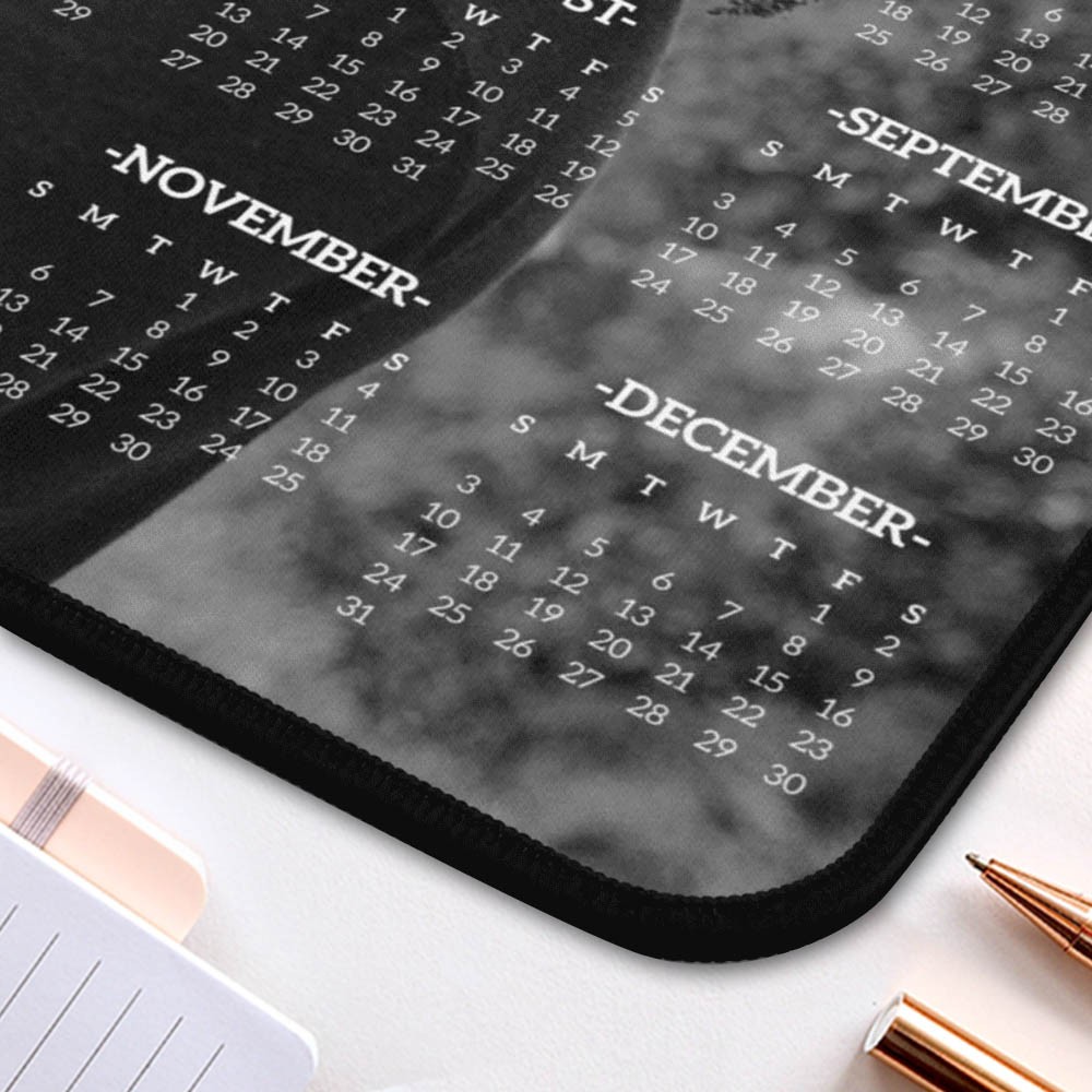 Personalized Desk Pad with 2023 Calendar Mouse Mat Rectangle Mouse Pads
