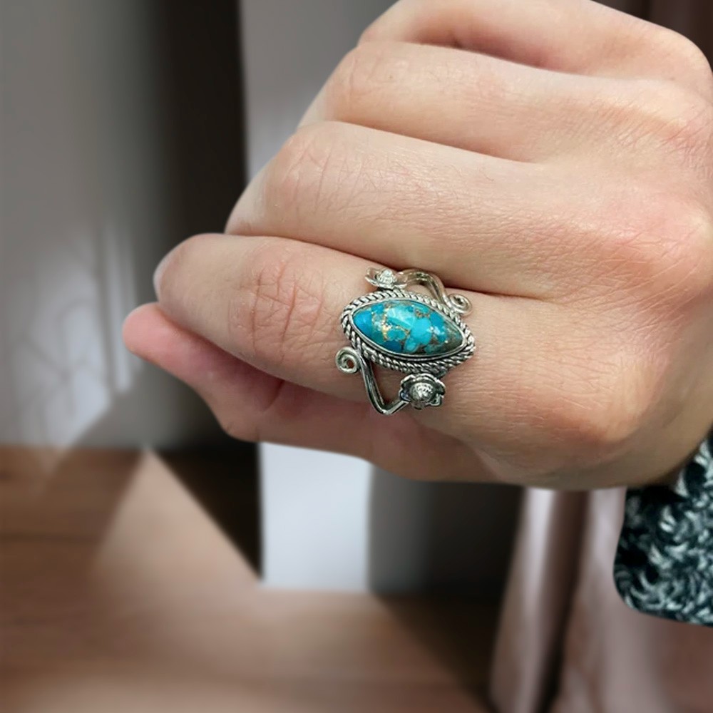 natural turquoise ring