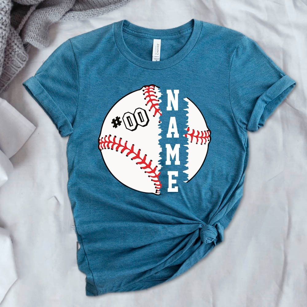 Custom Name Baseball Shirt, Baseball Mom/Dad Tee, Baseball Team Name