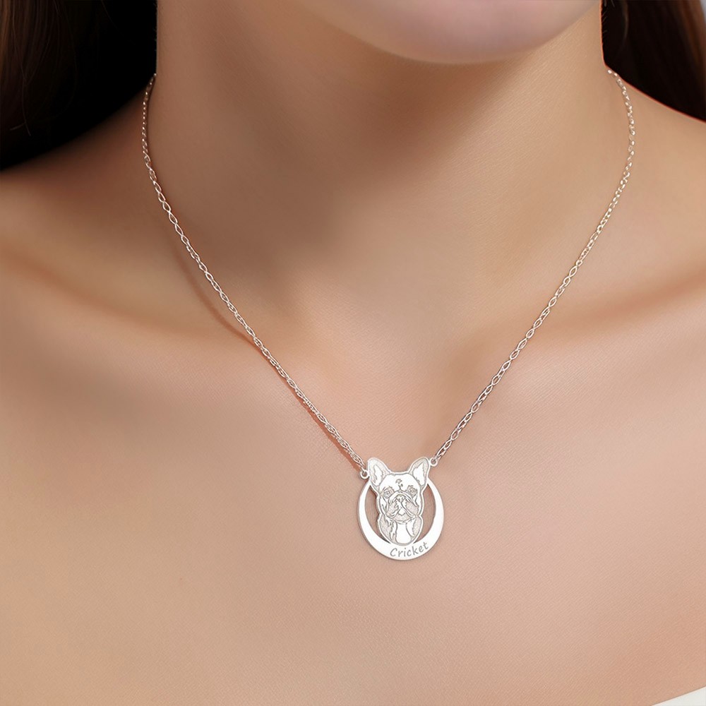 FRCOLOR Halskette Mit Pfotenabdruck - Sterlingsilber Anhänger Für Tierliebhaber