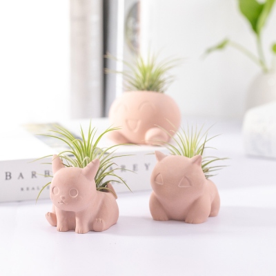 Concrete Cartoon Succulent Planter Pikachu/Bulbasaur/Oddish