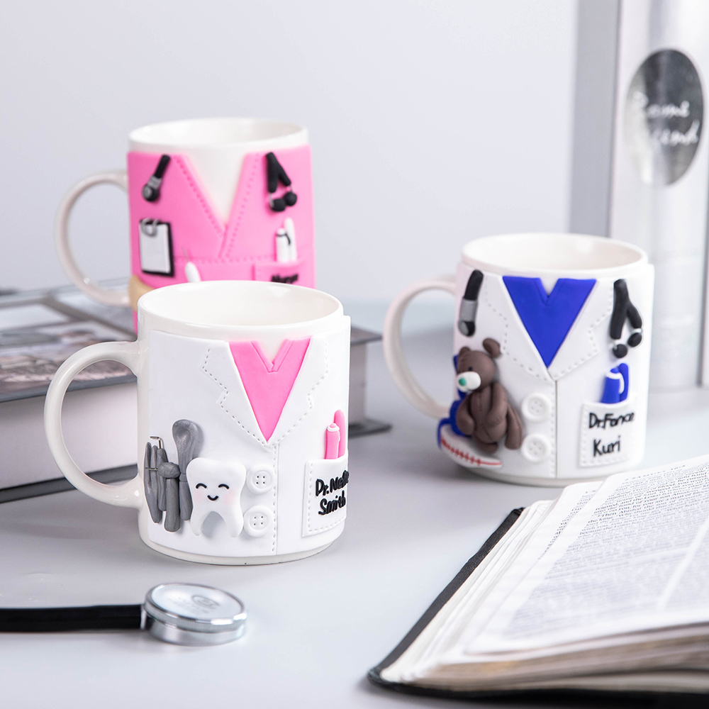 Caneca personalizada para presente da equipe médica para enfermeiro pediatra dentista