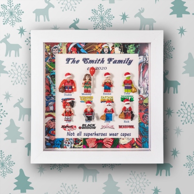 Christmas Superhero Custom Frame