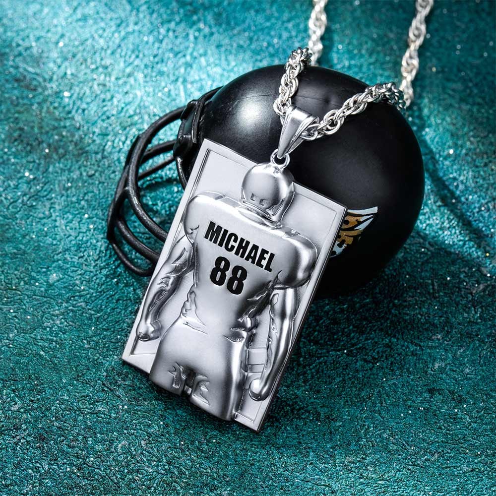 football name necklace