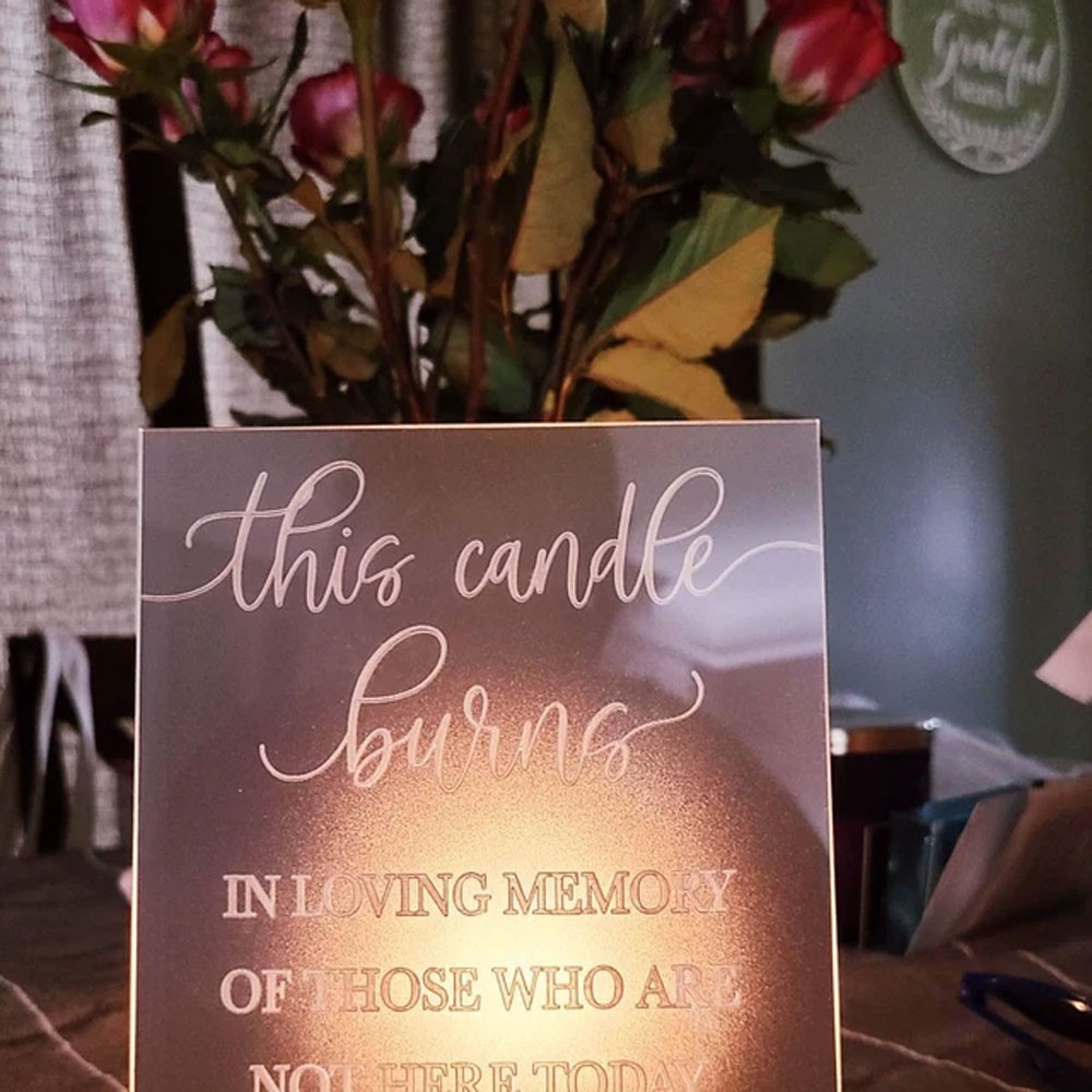 Custom In Loving Memory Wedding Sign