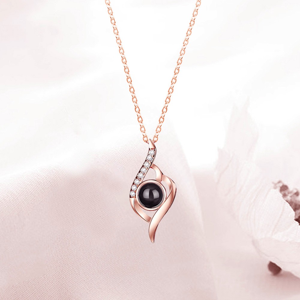 Magnifying stone Reindeer Design Rose Gold Necklace/Pendant Xmas Gift UK  Seller | eBay