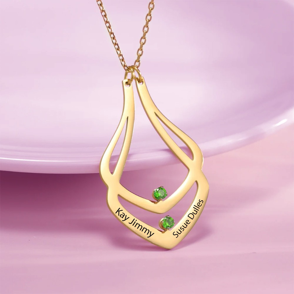 Ring Keeper Necklace with Name