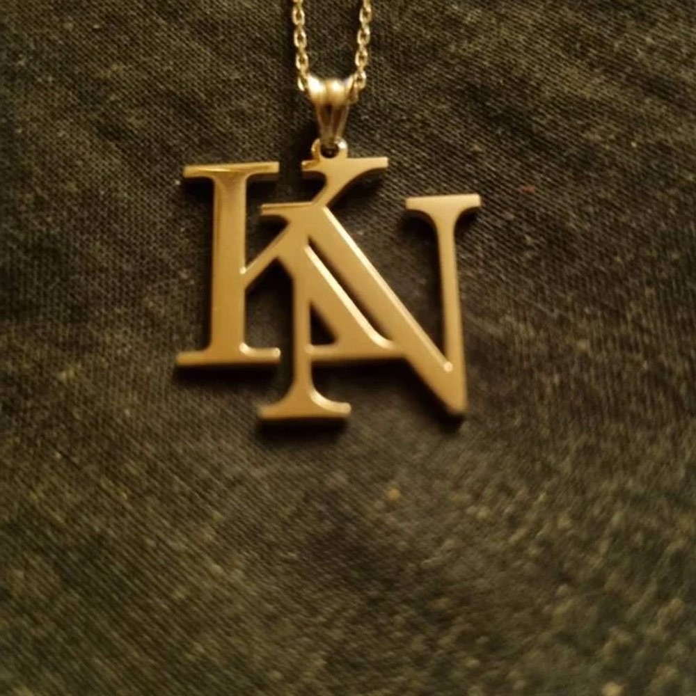 Double initial Necklace