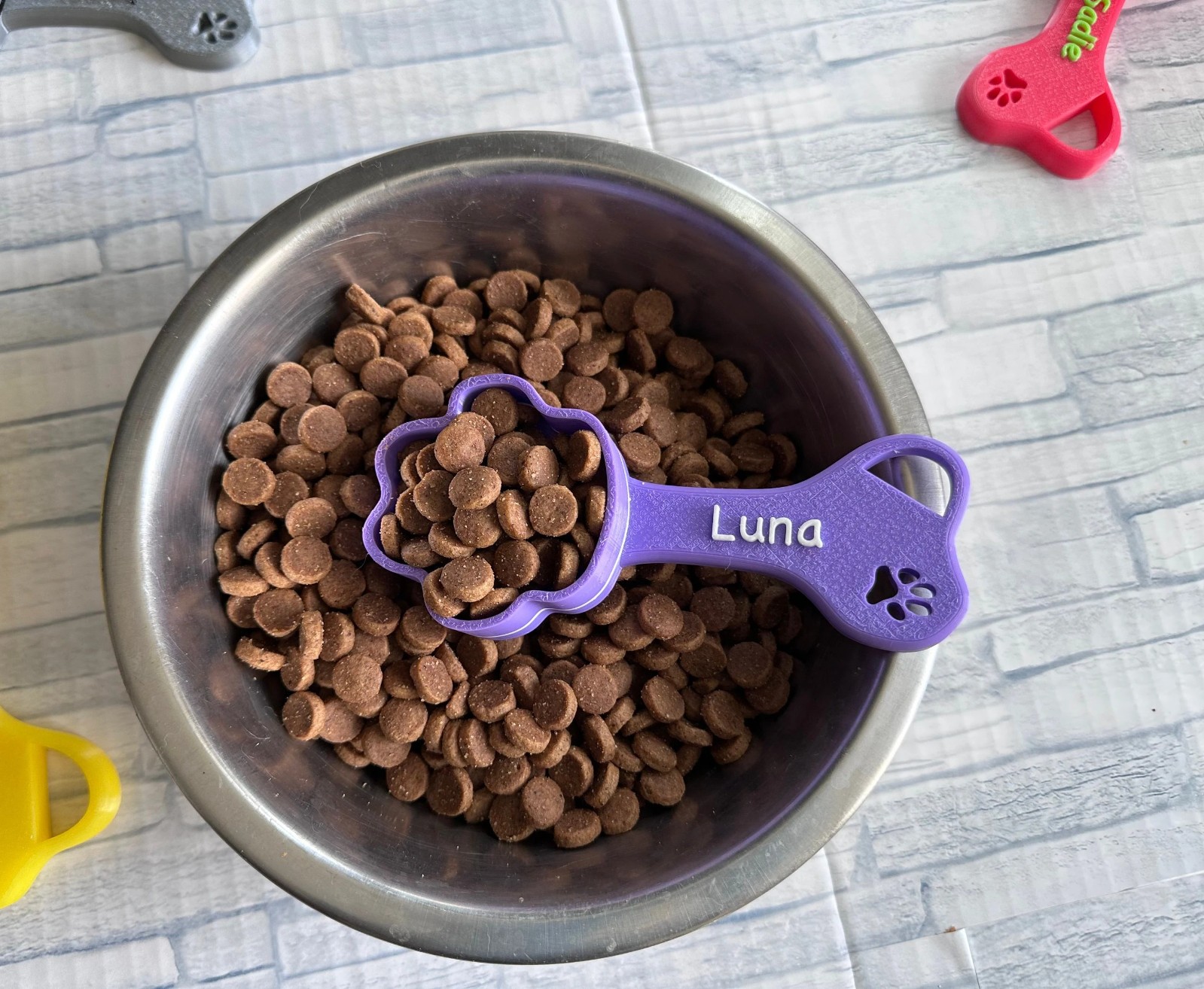 Personalized Dog Food Scoop, Custom Dog Scooper, Pet Kibble Scoop, Pet Food Dispenser, Dog Measuring Cup, New Dog, Gift Idea, Dog Lover Gift