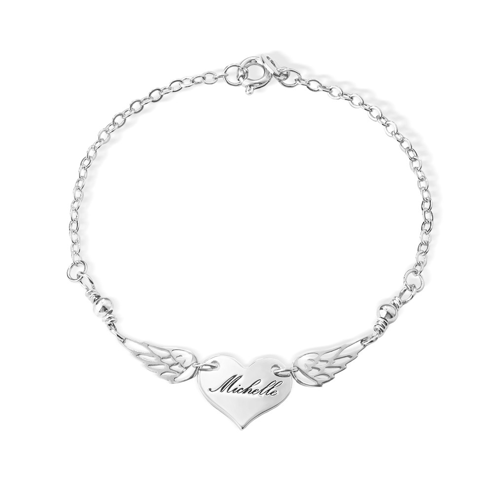Anpassat Mommy Of An Angel-armband, Memorial-smycken, Infant Loss-armband, Loss of Mother-armband, Missfallspresent, Memorial Wing Charm
