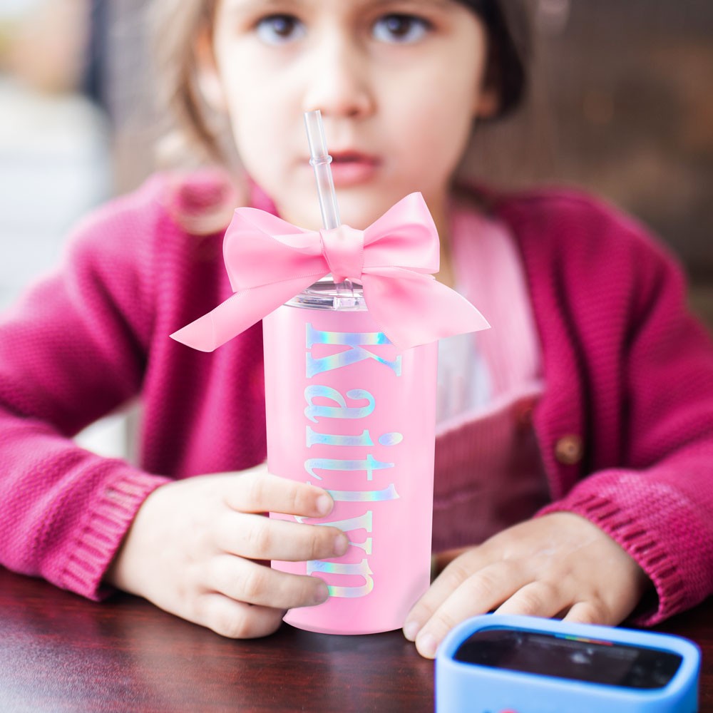 Personalized Stain Steel Bowknot Tumbler for Kids