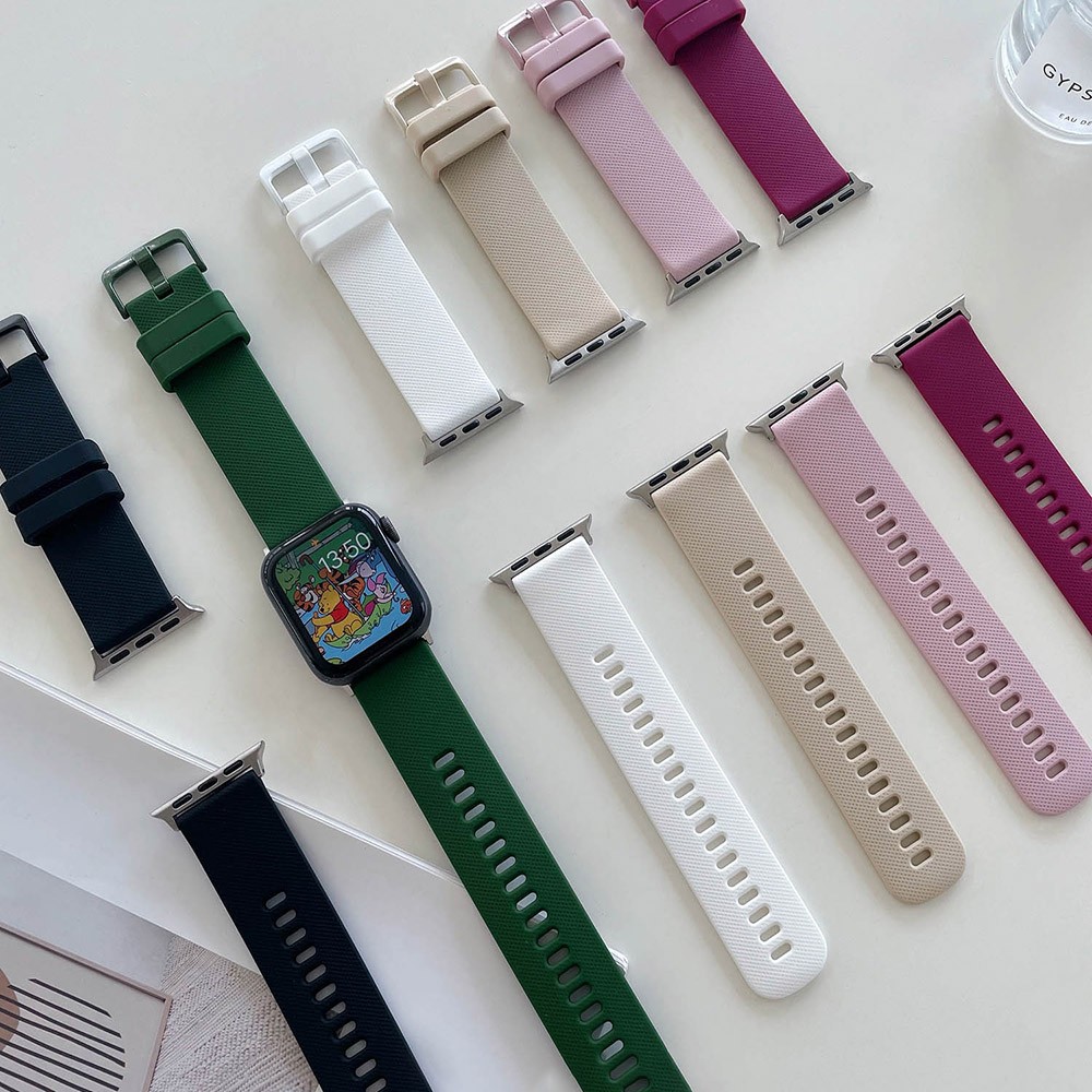 Custom Tennis Watch Band for Apple Watch, Personalized Name Number and Color Stripe Watch Band, Tennis Gift for Tennis Fan/Player