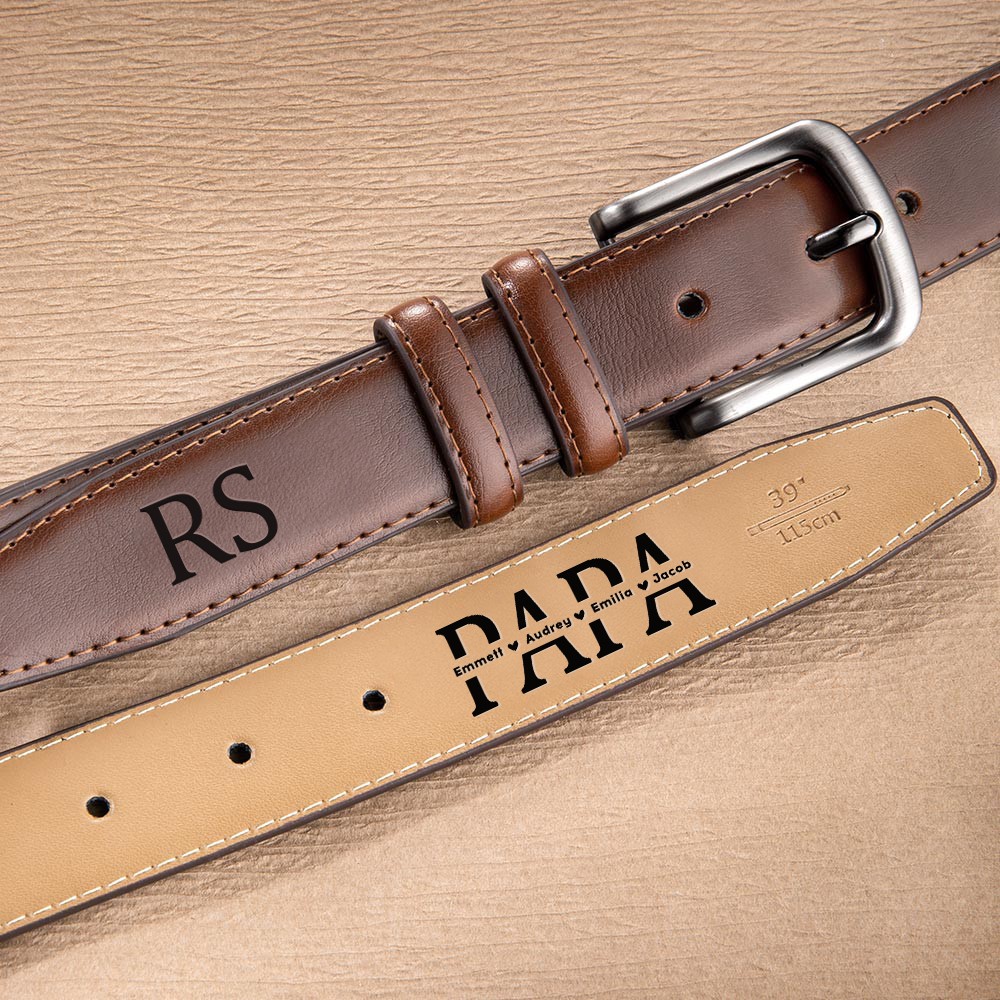 engraved belts for men