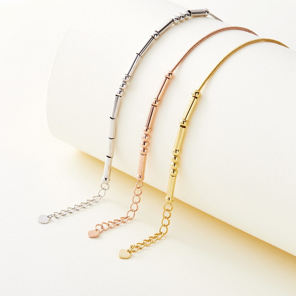 Custom Morse Code Bracelet, Long Distance Relationship Bracelet, Sterling Silver 925 Couple Jewelry, Valentine's Day/Anniversary Gift for Couple/Lover