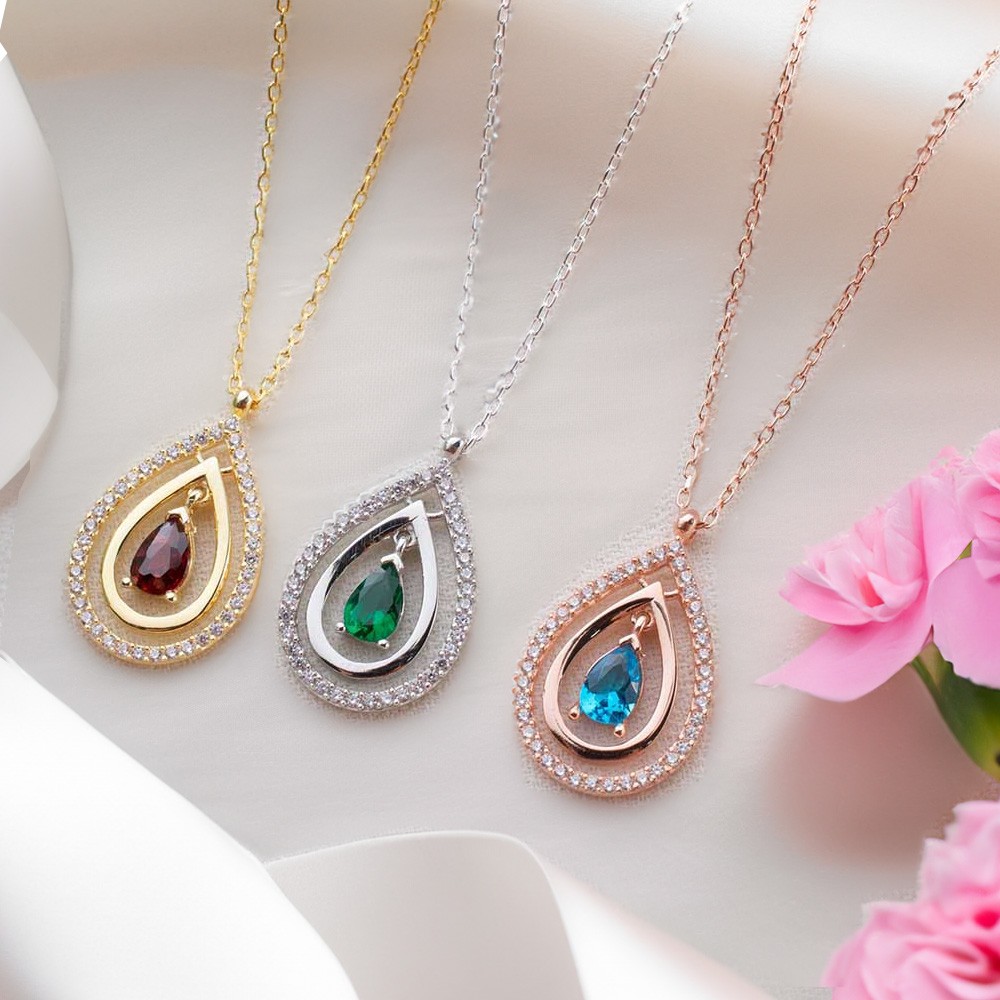 Mondstein Halskette Aus 925er Silber - Eleganter Schmuck Für Besondere Anlässe