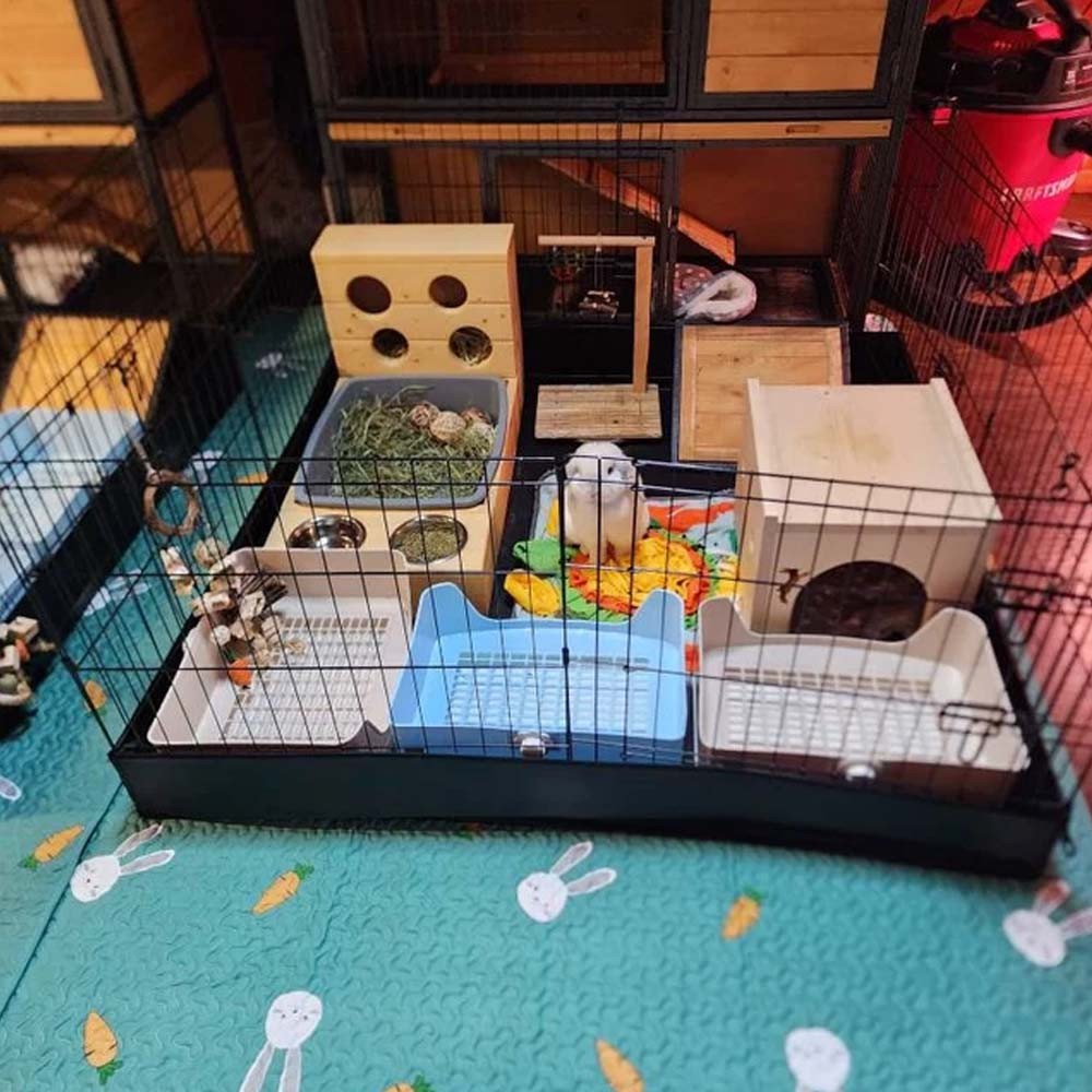Tokihut Washable Non-slip Pet Playpen, Xpen Floor Mat Rug Playmat for Dogs/Kittens/Rabbits