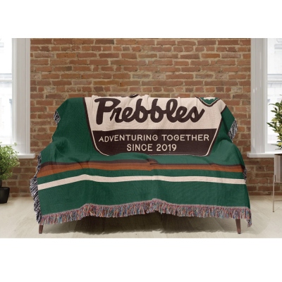 Personalized National Parks Anniversary Blanket, Cotton Woven Blanket