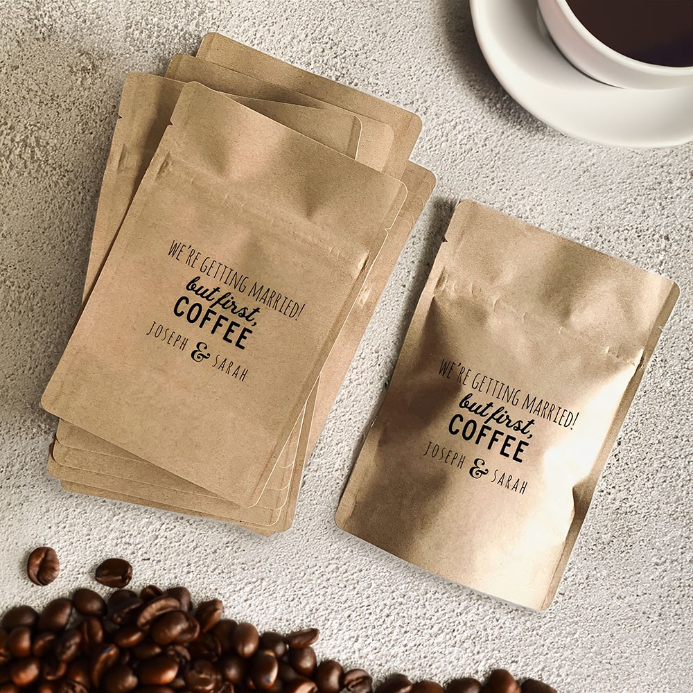 Coffee Wedding Favor Bags