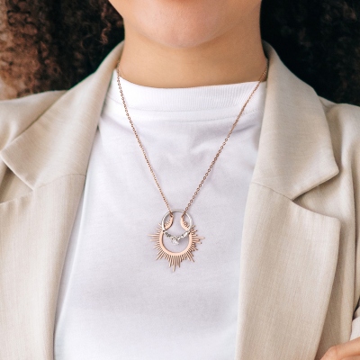 Sun Ring Holder Necklace Pregnant Women Gift Gold Ring Keeper Necklace For Nurse Wedding Ring Holder Gift For Vet Ring Saver Necklace