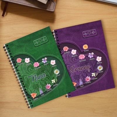 A5 notebook with name