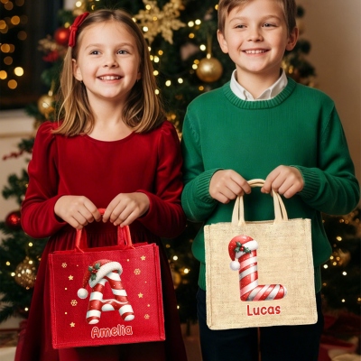 Jute bag with name/initial