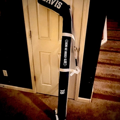 Personalized Name Hockey Stick Bag, Hangable Travel Hockey Stick Reinforced Head Protection Pouch, Sport Accessory, Gift for Hockey Players/Teammates