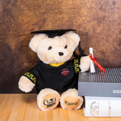 Custom-built Graduation Teddy Bear with School Badge