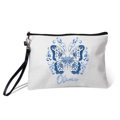 With wrist strap