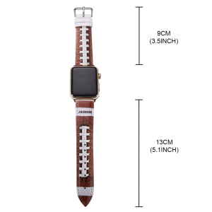 Personalized Baseball/Football Watch Band for Apple Watch