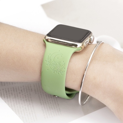 Personalized Flower Apple Watch Band