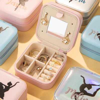 glitter jewelry case